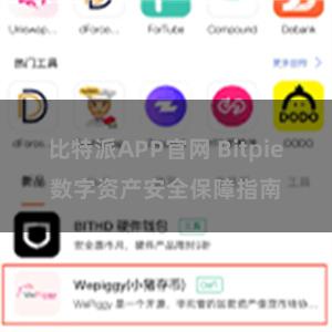 比特派APP官网 Bitpie数字资产安全保障指南