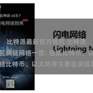 比特派最新官方钱包 比特派钱包支持的区块链网络一览: 包括比特币、以太坊等主要区块链项目