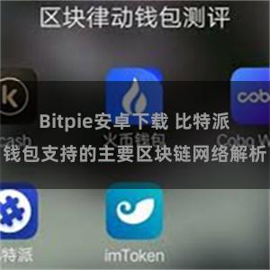 Bitpie安卓下载 比特派钱包支持的主要区块链网络解析