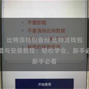 比特派钱包备份 比特派钱包下载与安装教程：轻松学会，新手必看